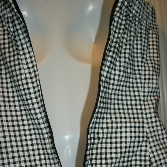 DUCK HEAD Black & White Checkered Juniors Size 3 - Picture 7 of 8